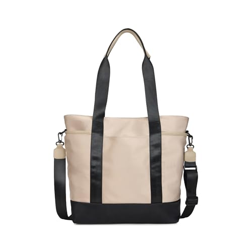 Image of Fastrack Tote Vibe Women Laptop Tote | Nylon 15-Inch Padded Laptop Sleeve, Spacious Main Compartment with Organiser Pockets, Multiple External Quick-Access Pockets, Dual Webbing Handles