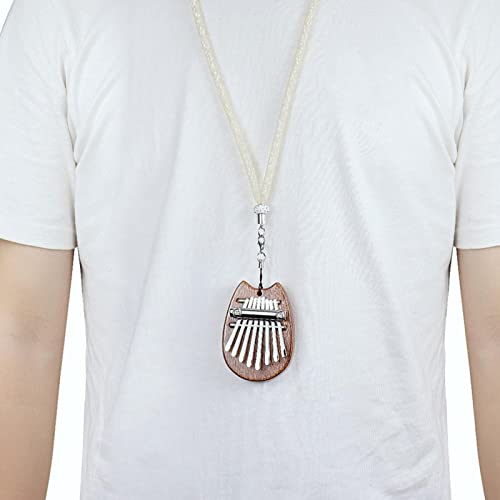 Xiaolan Pouce Piano 8 Touches Mini Kalimba Doigt Marimba Jouet en Bois Massif Cadeau avec lanière Pendentif Cadeaux - Les Beatles, Paul McCartney, John Lennon, RIngo Starr, George Harrison Xiaolan Pouce Piano 8 Touches Mini Kalimba Doigt Marimba Jouet en Bois Massif Cadeau avec lanière Pendentif Cadeaux – Image 8