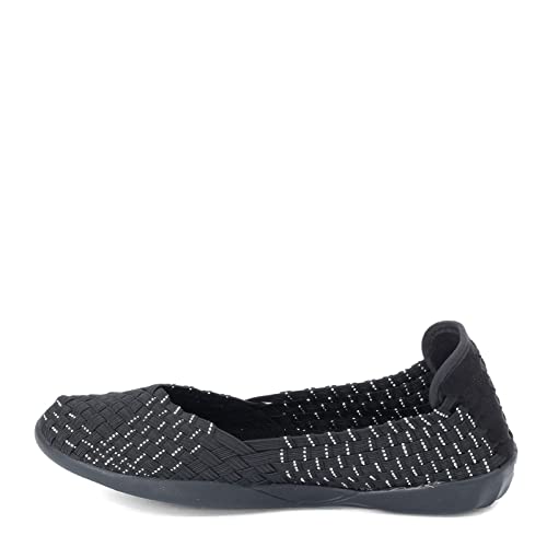 Image of Bernie Mev Catwalk Women's Stretch Woven Slip On Flat Shoes for Women