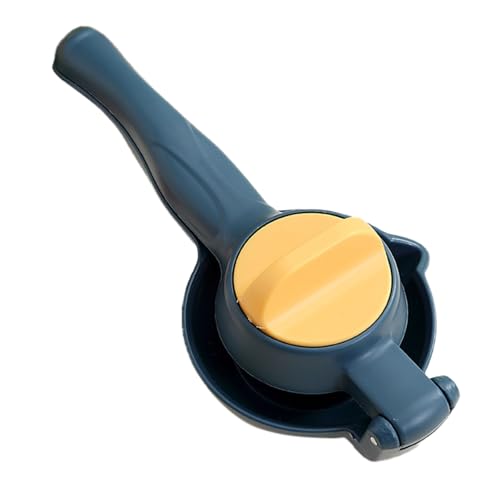 アップグレードされた特大スクイーザー、頑丈な手動オレンジジューサー、オレンジフルーツ用キッチンジューサー、ノブデザイン、大型で効率的なプラスチック製フルーツジュース抽出器 (Navy, 23X11.5cm)