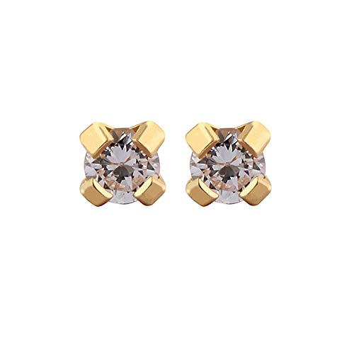 Studex 2Mm Cubic Zirconia 24K Pure Gold Plated Ear Studs For Kids (B08B8PVVR9) Amazon Price History, Amazon Price Tracker