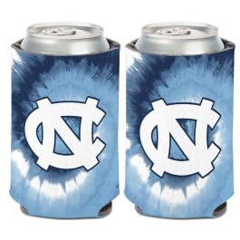 North Carolina Tar Heels TYE DYE Can Cooler 12 oz.