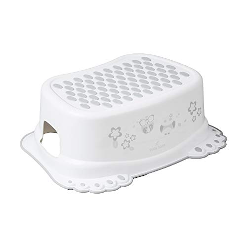 Tega Baby ® Marchepied pour Enfant Toilettes Formation Enfants Potty antidérapant de sécurité bébé | Marche Pieds | à partir de 3 Ans Environ | Unisexe pour Enfant, Motif:Chouette - Blanc Cover