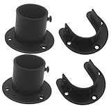 Photo Gallery gleavi 4 pezzi supporti per bastoni tende in acciaio inossidabile staffe resistenti per asta doccia e armadio montaggio parete per nero opaco facili da installare Photo Gallery gleavi 4 pezzi supporti per bastoni tende in acciaio inossidabile staffe resistenti per asta doccia e armadio montaggio parete per nero opaco facili da installare
