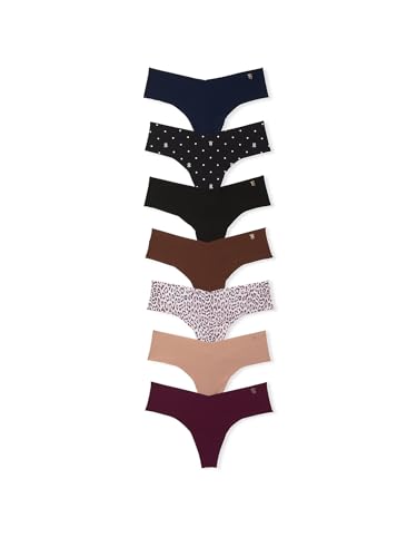 Image of Victoria's Secret Women's No Show Thong Underwear, Panties for Women, Multi Pack (XS-XXL)