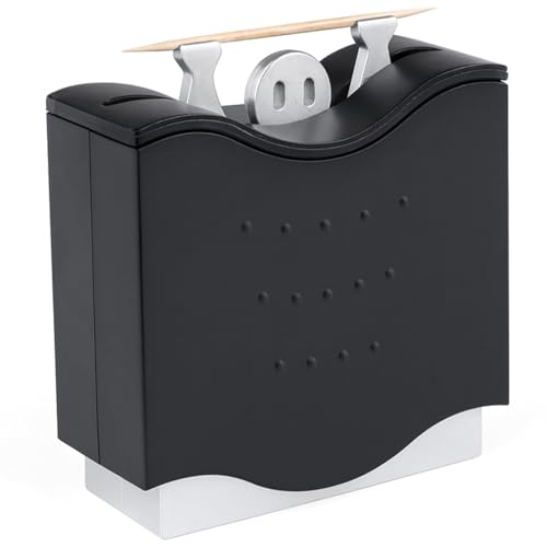Distributeur de Cure-Dents CréAtif Pop-Up pour Table, Distributeur Avec Simple Mouvement du Soclepour Table, HôTel, Cuisine, Recharge Facile, Longueur AppropriéE 6,5...