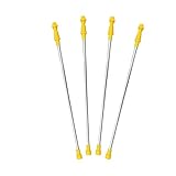 Uonlytech Perche de Pulvérisation en Acier Inoxydable 4 Pièces, Rallonge Télescopique 45-80 Cm, Accessoire Jardin Agricole, Manche Métallique Robuste pour Pulvérisateur de Précision, Usage