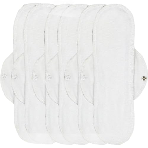 FERRYS - 1600B - Pack 6 Unidades Salvaslips de Algodón - 100% Ecológicos - Color Blanco