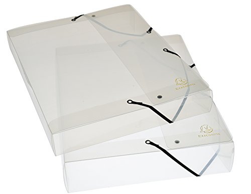 Exacompta 5962E - Carpeta de proyecto con goma, transparente
