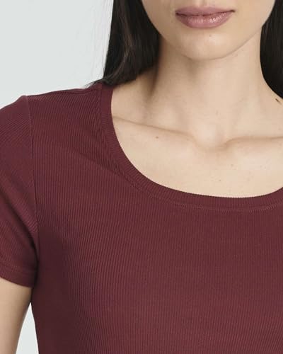 Image of Real Essentials 3 Pack: Women's Ribbed Mini Dress - Short Sleeve T-Shirt Dress Slim Fit Casual Summer Dress