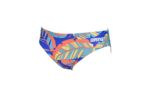 ARENA Men’s Tropical Swim Brief Chlorine Resistant Quick Dry Training & Racing Suit for Competitive Swimmers