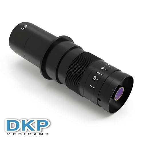 Image of DKP Medicams Max 200X Zoom C-Mount Glass Lens Adapter F /Industry Microscope Camera Objective C-Mount Port