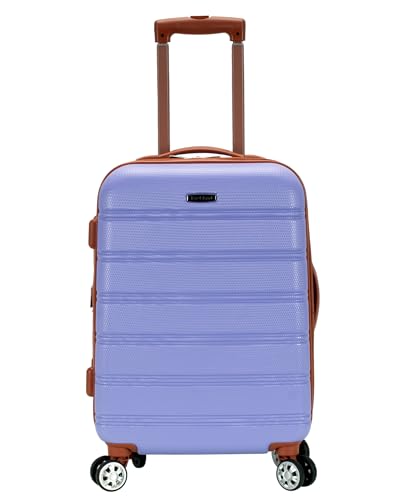 Rockland Melbourne Hardside Spinner Wheel Luggage, Lavender, Carry-On 20-Inch