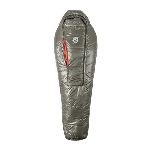 NEMO Equipment Soul Genderless Endless Promise Synthetic Mummy Sleeping Bag - Smokey Olive/Fog/Spicy Orange - Regular