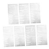 ERINGOGO 7個子供用成長テンプレート 標尺 プラスチック製 リユース可能な