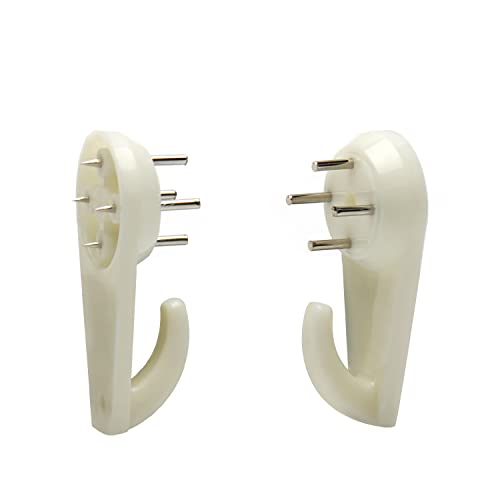 Image of Nails for Hanging Pictures,Picture Hooks Hardwall Hanger for Hardware, Fasteners & Hooks Wall Mount Non-Mark Hook Picture Photo Frame Hangers(50pcs,40*20mm)