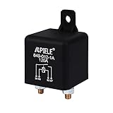 APIELE Continuous Duty Relay 12V DC 120A 4 Pin SPST On/Off Split Charge Relay Switch 1NO 4 Terminal for Truck Boat Marine