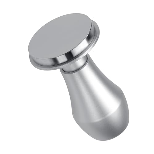 Image of Normcore 49mm Coffee Tamper V4.1 with Click Sound Feedback, Spring Loaded Tamper With Stainless Steel Flat Base Compatible with La Pavoni Lever, Rok Espresso Makers, Silver