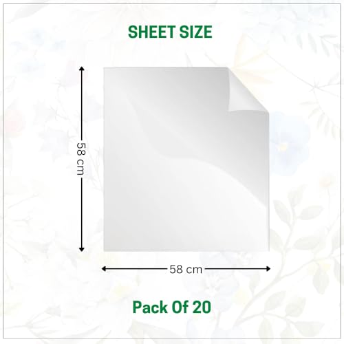 Image of Oasis - 10 Sheets Korean Style Waterproof Premium Bouquet Wrapping Sheet (58cm x 58cm, 60 Microns) | Cupid Heart Design, Giftwrap for Flowers & DIY Gift Wrapping Paper For Valentines Day