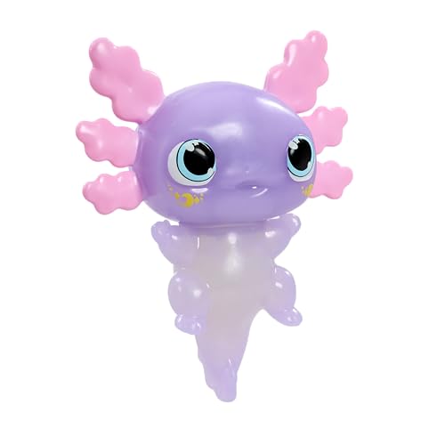 Animagic Let’s Glo Axolotl – Lila Pastell, Elektronisches Haustier Kinder ab 4 Jahren, Sensorisches Spiel & Taktile Erfahrung, Leuchte im Dunkeln, Kuscheltier DASS Schwimmt & Leuchtet im Wasser
