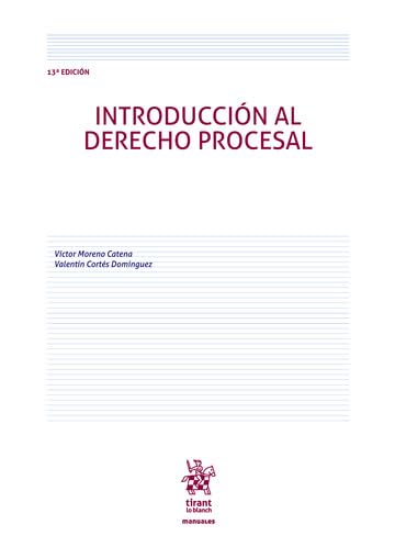 Introducción al Derecho Procesal 13ª Edición (Manuales de Derecho Procesal)