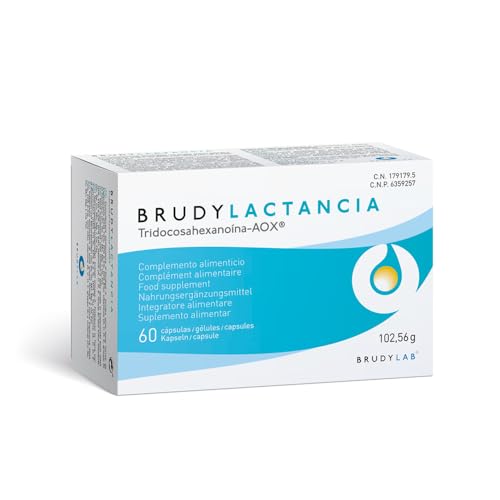 BRUDYLAB - Brudy Lactancia - Ayuda a Cubrir las Necesidades Nutricionales de la Mujer durante la Lactancia - Complemento Alimentación Materna con DHA, Omega 3 y Vitaminas y Minerales - 60 Cápsulas