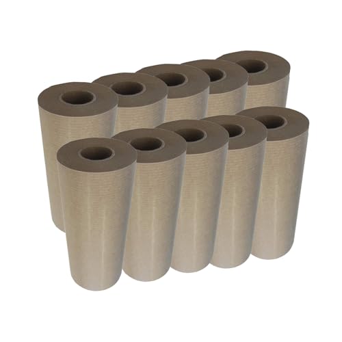 10 x Handelskönig Abdeckpapier für Handabroller 150 mm x 50 m Abdeckpapier Abdeckrolle Papierrolle Papierabdeckung Maskerrolle Schutzabdeckung bei Lackierung Renovierung oder Umzug