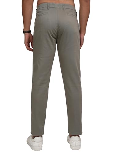 Image of Highlander Men's Slim Fit Formal Trousers | Ankle Length |Smart Trousers for Men | Chino Trousers for Men|Elegant Design | Comfortable Fabric for Daily Work & Formal Occasions