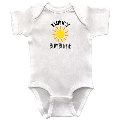 Nani Themed Infant Bodysuits, Grandson or Granddaughter Present, Baby Shower Gift, Newborn Apparel, Pregnancy Reveal