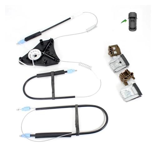 Elevalunas delantero izquierdo para VW Polo 9N 2002-2010 con kit de conexión de manivela