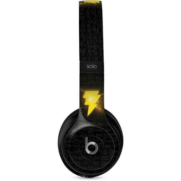 Skinit Decal Audio Skin Compatible with Beats Solo 2 Wired - Officially Licensed Warner Bros Black Adam Lightning Bolt Design