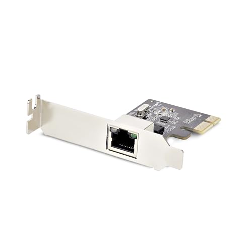 Image of StarTech 1-Port Gigabit PCIe Network Card, Realtek RTL8111H (ST1000SPEX2LT) | PCI Express LAN Card, Low-Profile NIC, Adapter