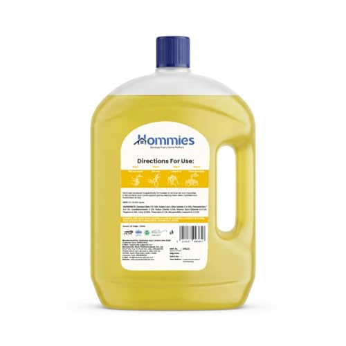 Image of Hommies Liquid Handwash Refill Can, 2 Ltr Lemon, Rich Lathering Formula