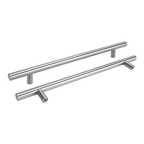 goldenwarm 15x Möbelknopf Silber Türknopf Edelstahl Türgriffe Küche Stangenknöpfe Schublade Küchenknöpfe Modernes Kleiderschrank Knöpfe