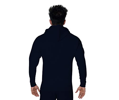 Image of DECISIVE Fitness Slim Fit Fleece Winter Hoodie Jacket Gym Workout Sweatshirt for Men Women