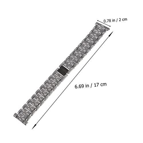 Rhinestone Watch Band Replacement Strap for Wristband Accessories Stylish Dress Up Strap Compatible for2