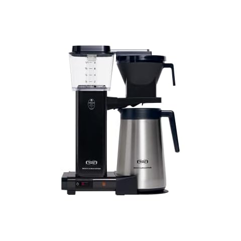 Moccamaster KBGT, Coffee Maker, Filter Coffee Machines, Thermos, Black, UK Plug, 1.25 Liters Cover
