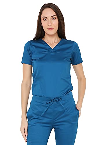 Image of Associated Uniforms Womens Cotton Slim Fit Scrub Suit with Lycra /Spandex /Stretch feel (LYCO)