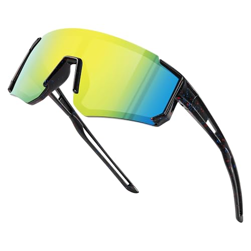 Image of Fanshen Kids Baseball Sunglasses for Boys Girls Ages 3-12, Sports Polarized Youth Baseball Softball Sunglasses UV Protection