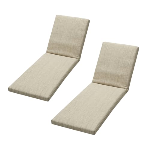 PIND Cojín para Tumbona 180x50 cm, Colchoneta con Relleno de Espuma, con Cinta Elástica de Ajuste para Hamaca de Exterior, Jardín, Playa, Piscina, Terraza. (Pack 2)