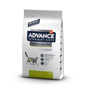 Advance Veterinary Diets Hypoallergenic, Pienso para Gatos con Reacciones adversas a alimentos, 7,5kg