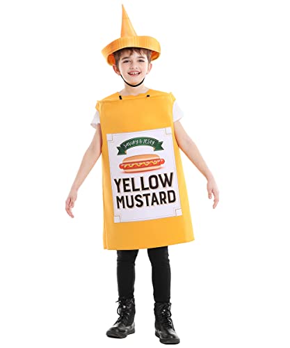 Disfraz Amarillo Mostaza para Niños Talla Única