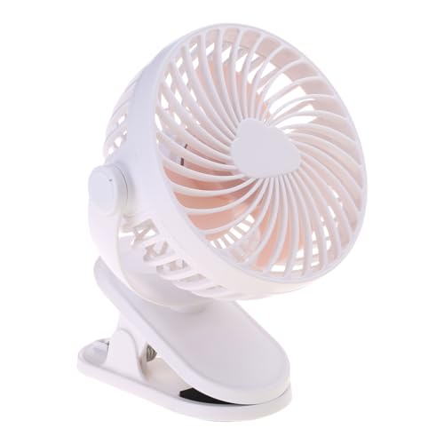 Gramigg Ventilador portátil recargable de 4 marchas, ventilador eléctrico con clip, circulador de refrigeración para camping, ventiladores de refrigeración de escritorio para dormitorio con termostato