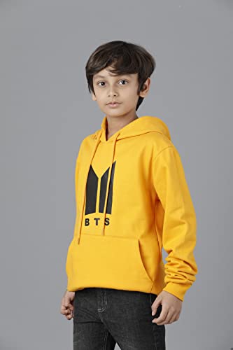 Image of KYDA KIDS Boys Cotton Regular Fit Hooded Neck Hoodies - Sweatshirt with Hoodies Full Sleeves Winter Wear, Long Sleeve Sweatshirts for Boys