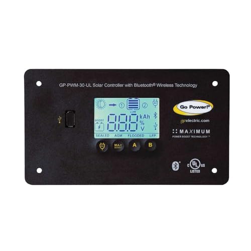 Go Power! GP-PWM-30-UL BlueTooth 30 Amp Solar Regulator