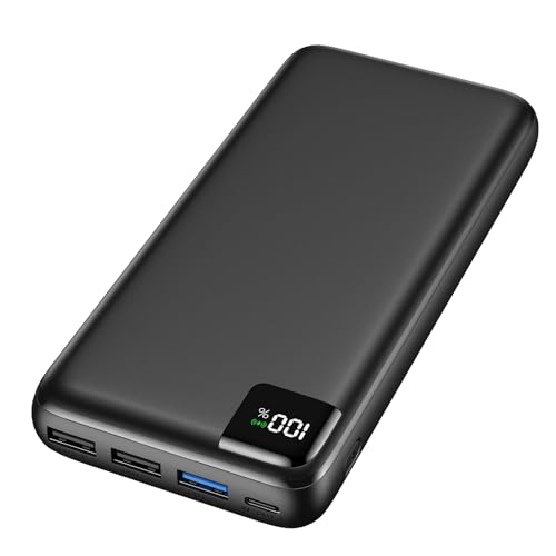 A ADDTOP Power Bank 27000mAh – 22.5W Schnellladefunktion klein Powerbank – Akkupack Externe Handyakkus mit USB C – PD 3.0 QC 4.0 Tragbares Ladegerät mit 4 Outputs für Smartphone Tablet