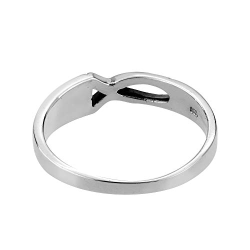 AeraVida Meaningful Christian Fish & Cross .925 Sterling Silver Ring | Adorable e Wedding Rings For Women | Chic Comfort Fit Silver Rings for Women | Promise Ring | Sterling Silver Rings Sizes 5-123