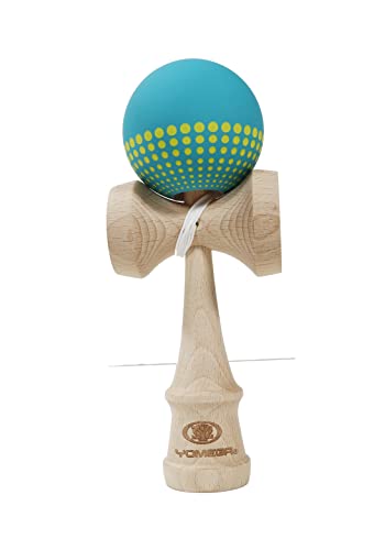 Yomega Pro Model Kendama – The Traditional Japanese Toss and Catch Skill Game with Rubberized Paint for Easier Skill Building Play (Teal)