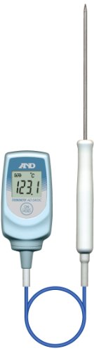 A&D 防水形中心温度計(Tタイプ) AD5605C 一般(ISO)校正付(検査成績書+トレサビリティ体系図)