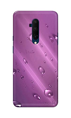 Image of PRINTFIDAA Water Bubbles in Lilac Background Printed Designer Hard Back Case Cover for OnePlus 7T Pro /OnePlus 7 Pro -(SF) MVN1005